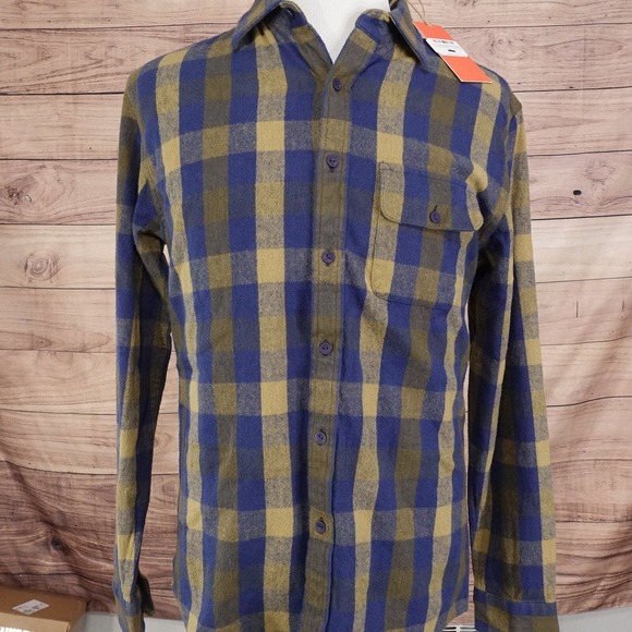 NWT THE NORMAL BRAND CHECK PLAID FLANNEL BUTTON DOWN SHIRT MENS M MEDIUM NEW! - Picture 2 of 8